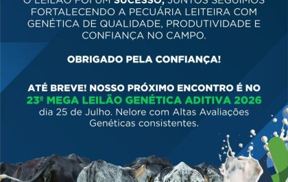 12º Leilão Gir e Girolando Genética Aditiva celebra sucesso e agradece a confiança do mercado