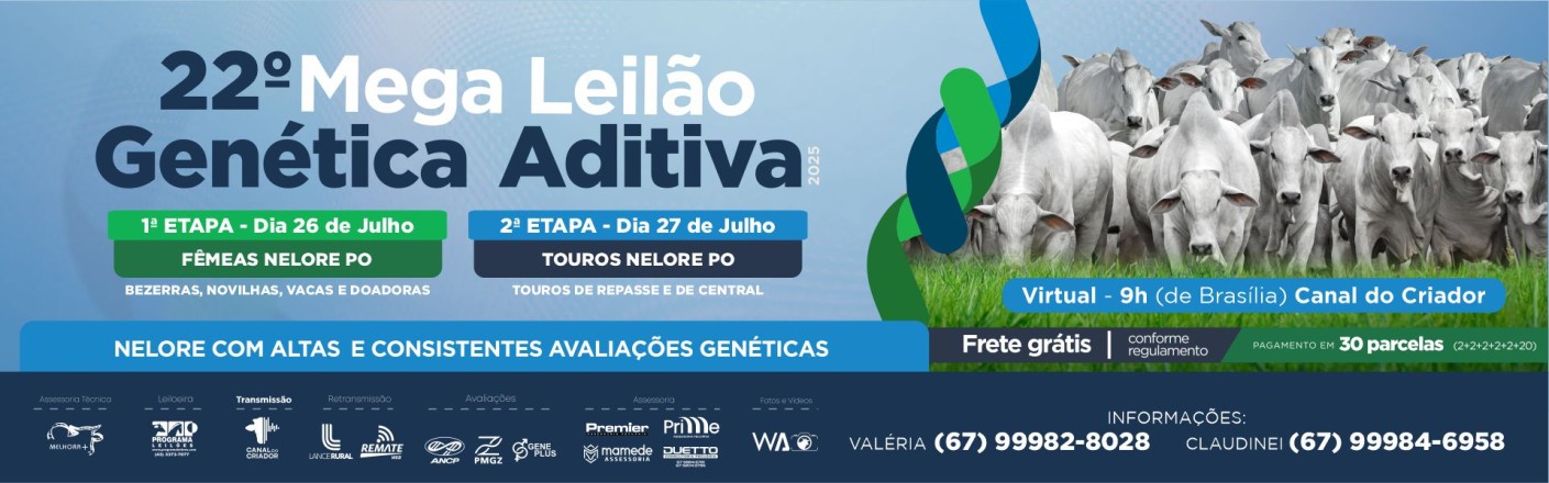 22º MEGA LEILÃO GENÉTICA ADITIVA 2025